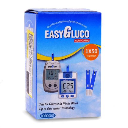 نوار تست قندخون ایزی گلوکو (Easy Gluco) ، بسته50عددی ، تاریخ انقضا: 09/2027