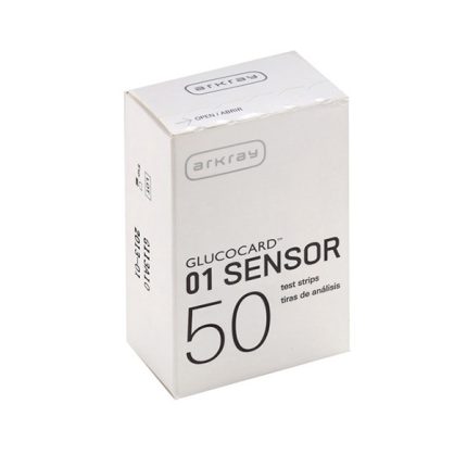 نوار تست قندخون گلوکوکارد صفر-یک سنسور (Glucocard 01 Sensor) ، بسته50عددی ، تاریخ انقضا2026/06/31