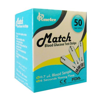 نوار تست قند خون مچ (Match) ، بسته50عددی ، تاریخ انقضا: 2026/09