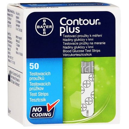 نوار تست قند خون کنتور پلاس (Contour Plus) ، 50 عددی ، تاریخ انقضا: 2027/01